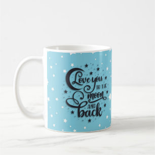 Caneca De Café Amo você até a lua e de volta