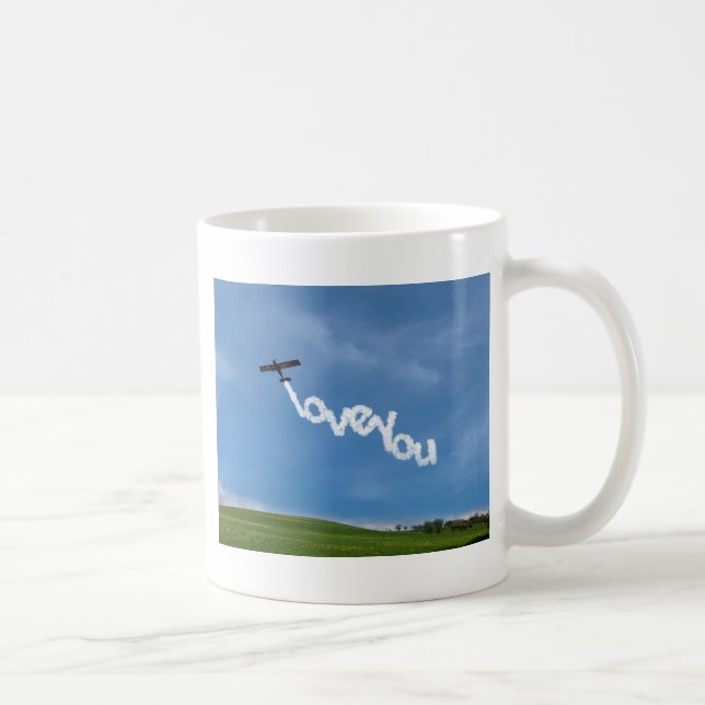 Caneca De Café Amo Você Escrita Escrita Escrita (Direita)