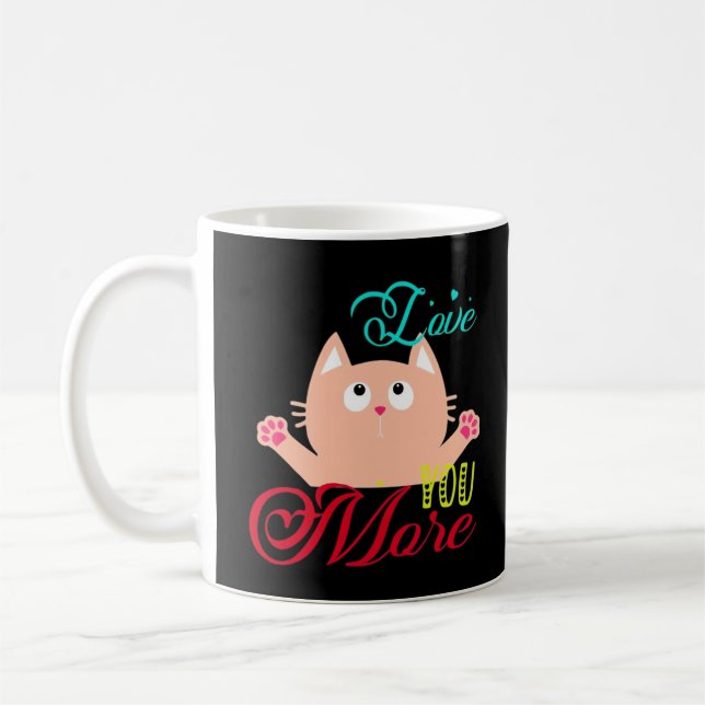 Caneca De Café Amo Você Mais Estilo Elegante  (Esquerda)