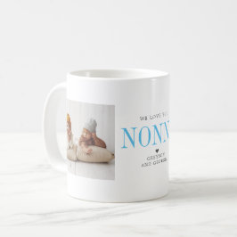 Caneca De Café Amo Você Nonna | Colagem de Duas Fotos