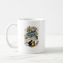 Caneca De Café Amo Você Pai Melhor Pai de Todos o Design Vintage 