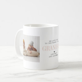 Caneca De Café Amo Você Vovó | Colagem de Duas Fotos