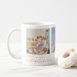 Caneca De Café Amo Você Vovó | Três Colagem de Fotos