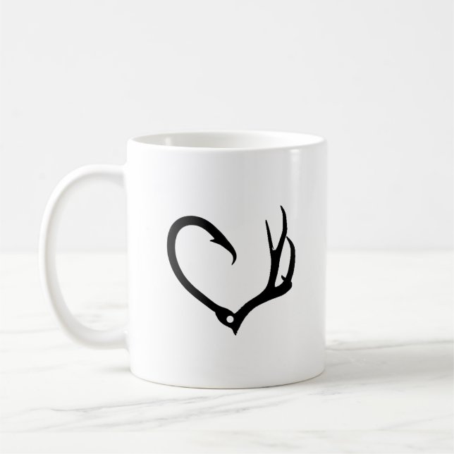 Caneca De Café Amor à caça e à pesca (Esquerda)