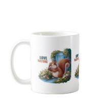Amor à Nature Esquilo Engraçado