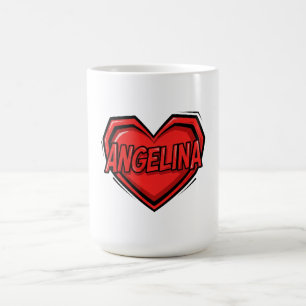 Caneca De Café Amor Angelina