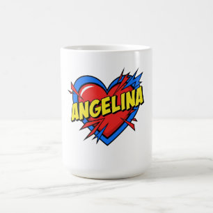 Caneca De Café Amor Angelina