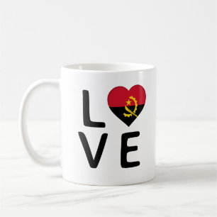 Caneca De Café Amor - Angola Flag