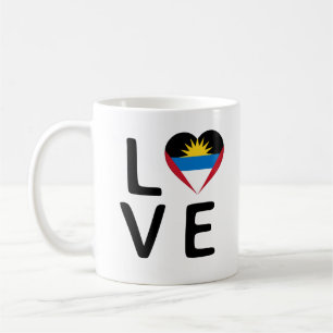 Caneca De Café Amor - Antígua e Barbuda Flag