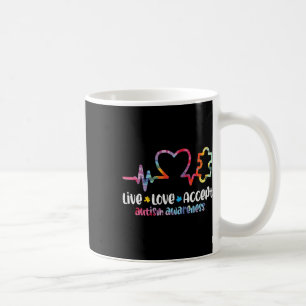 Caneca De Café Amor ao Vivo Aceita Autismo Sensibilização Mãe Hom
