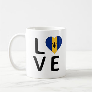 Caneca De Café Amor - Bandeira Barbados