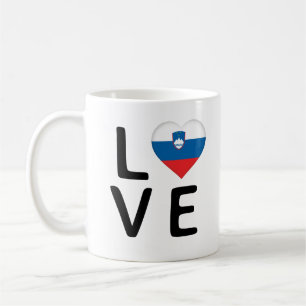Caneca De Café Amor - Bandeira da Eslovênia