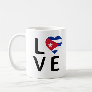 Caneca De Café Amor - Bandeira de Cuba
