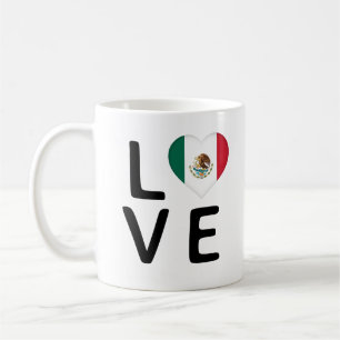 Caneca De Café Amor - Bandeira do México