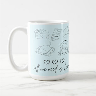 Caneca De Café Amor bonito de kawaii