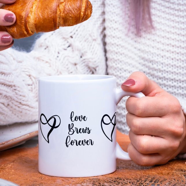 Caneca De Café Amor Breve Para Sempre Mug (Criador carregado)