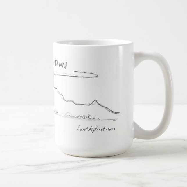Caneca De Café Amor Cape Town do planeta de Harold (Direita)