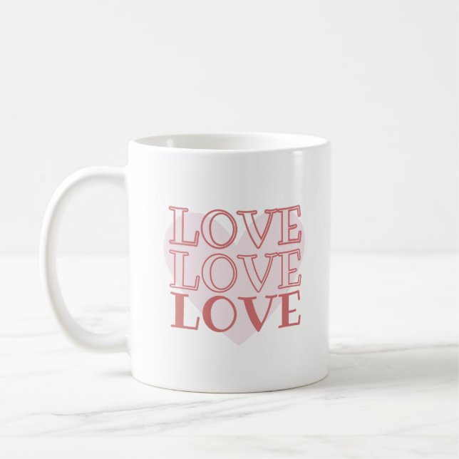 Caneca De Café Amor com Amor - Romântico (Esquerda)