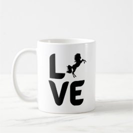 Caneca De Café Amor com Cavalo como O