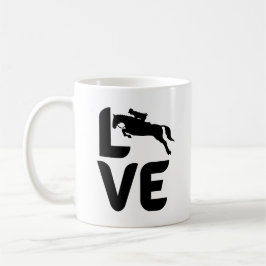 Caneca De Café Amor com Cavalos Pulando como O