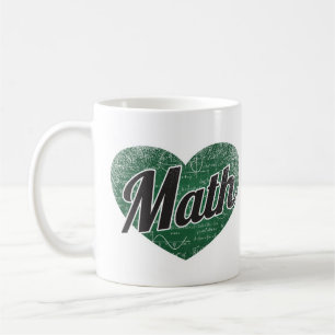 Caneca De Café Amor com Quadro Negro de Coração Retroativo da Mat