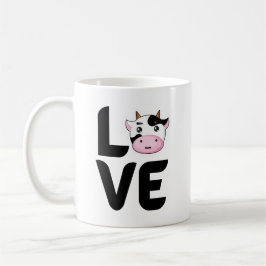 Caneca De Café Amor com uma vaca O