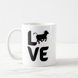 Caneca De Café Amor com Vaca como O