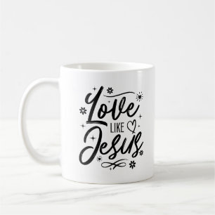 Caneca De Café Amor Como Jesus Cristo Bíblia Religiosa Cristã Ver