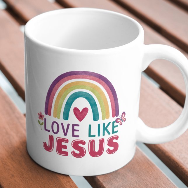 Caneca De Café Amor Como Jesus, Fé Inspirou Coffee Mug (Criador carregado)