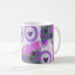 Caneca De Café Amor coração sentimental adorável