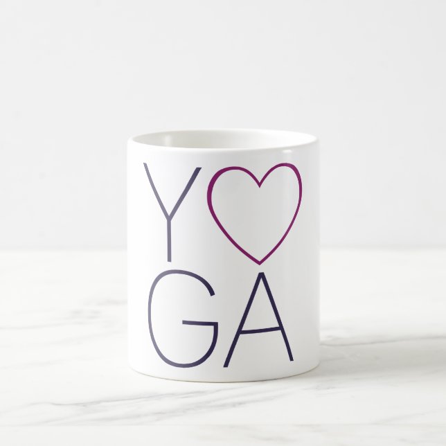 Caneca De Café amor da ioga (Centro)