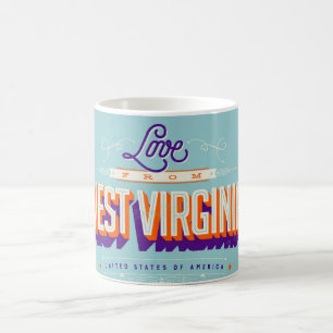 Caneca De Café AMOR da Virgínia Ocidental
