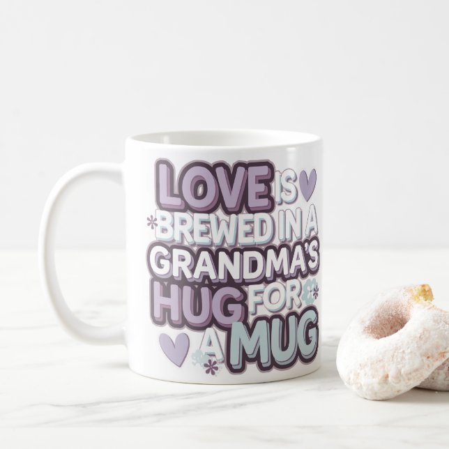 Caneca De Café Amor da vovó se recompõe a Pastel de Perfeição (Com Donut)