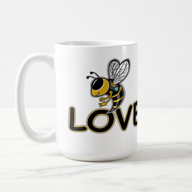 CANECA DE CAFÉ AMOR DE ABELHA  (Esquerda)