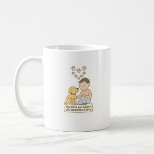 Caneca De Café Amor de Adoção – Coração de Pata Minimalista de Ca