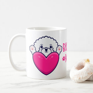 Caneca De Café Amor de Cachorrinho Fofo Mãe de Cachorro Coração R