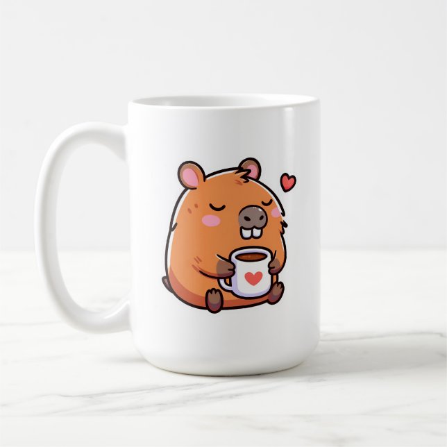Caneca De Café Amor de café Capybara (Esquerda)