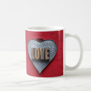 Caneca De Café Amor de coração fino