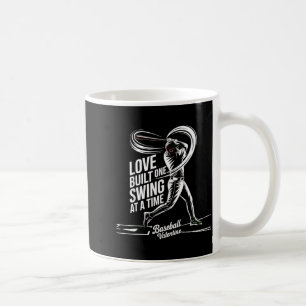 Caneca De Café Amor de Dia dos Namorados de Beisebol Construído u