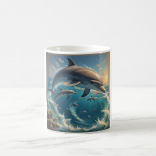 Caneca De Café Amor de Golfinho