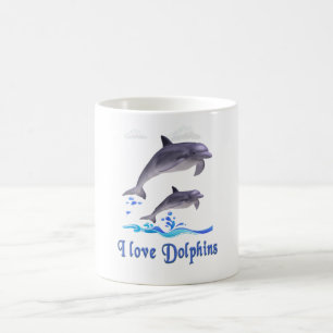 Caneca De Café Amor de Golfinho