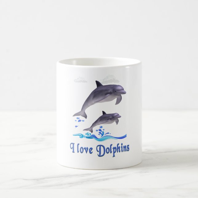 Caneca De Café Amor de Golfinho (Centro)