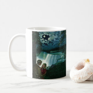 Caneca De Café Amor de Lua de Mel Vintage, Recém-Casados em Niaga
