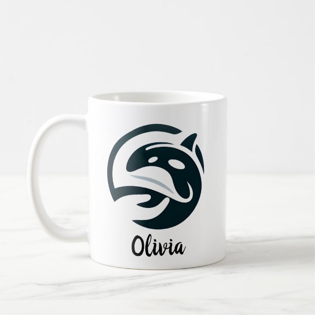 Caneca De Café Amor de Orca (Esquerda)