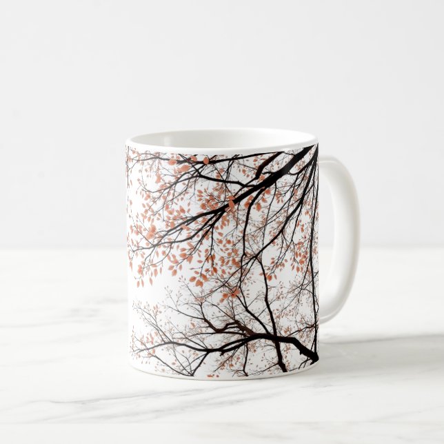 Caneca De Café Amor de Outono (Frente Esquerda)