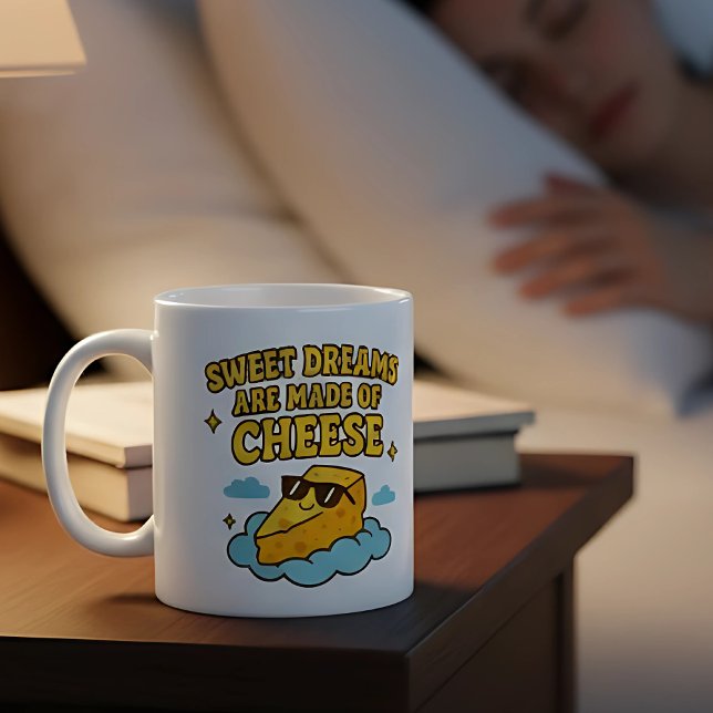 Caneca De Café Amor de queijo doce sonho Cheesy presente (Criador carregado)