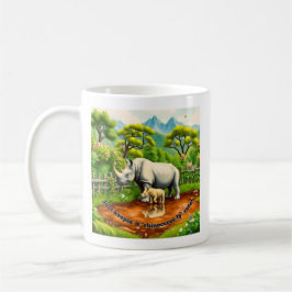 Caneca De Café Amor de Rinoceronte