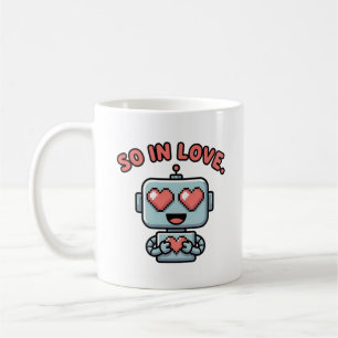 Caneca De Café Amor de Robô,