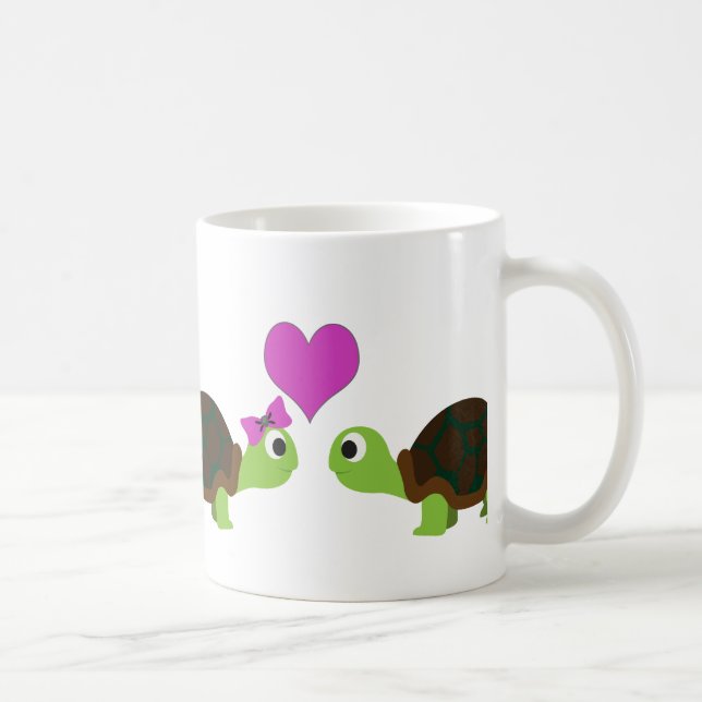 Caneca De Café Amor de Tartaruga (Direita)