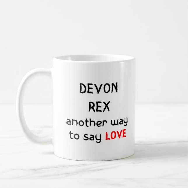 Caneca De Café amor devon rex (Esquerda)